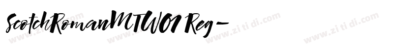 ScotchRomanMTW01 Reg字体转换